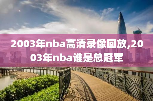 2003年nba高清录像回放,2003年nba谁是总冠军