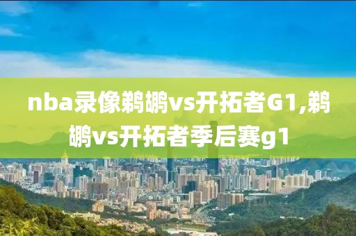 nba录像鹈鹕vs开拓者G1,鹈鹕vs开拓者季后赛g1
